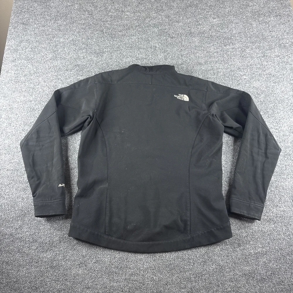 North Face Apex Jacket Womens M Black Softshell Full Zip Windbreaker Outdoor TNF - Picture 9 of 11